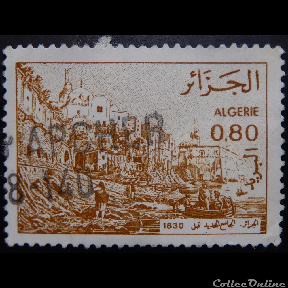 Algérie 00759 vue de la mosquée Djamaeel Djadid 0.80d de 1982 timbre afrique algerie 00759 vue de la mosquee djamaeel djadid 0 80d de 1982