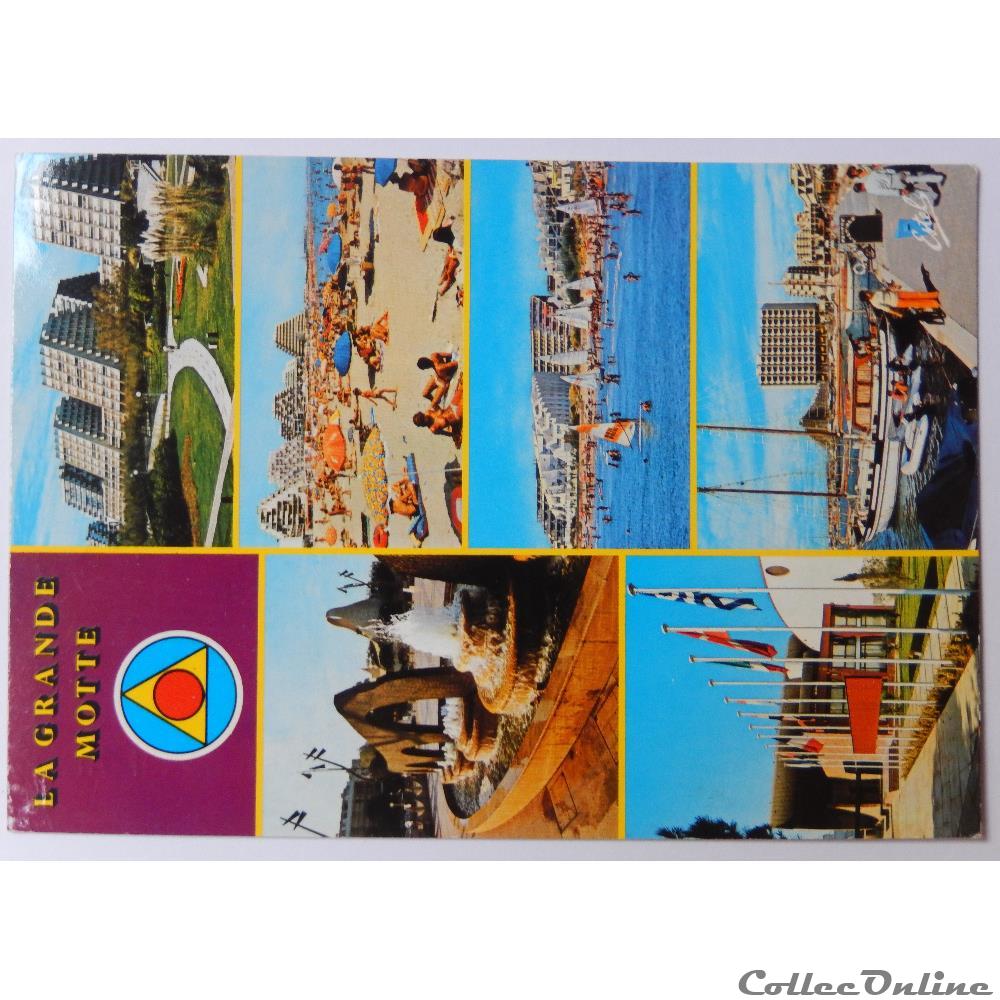 carte postale france languedoc roussillon cp de herault la grande motte