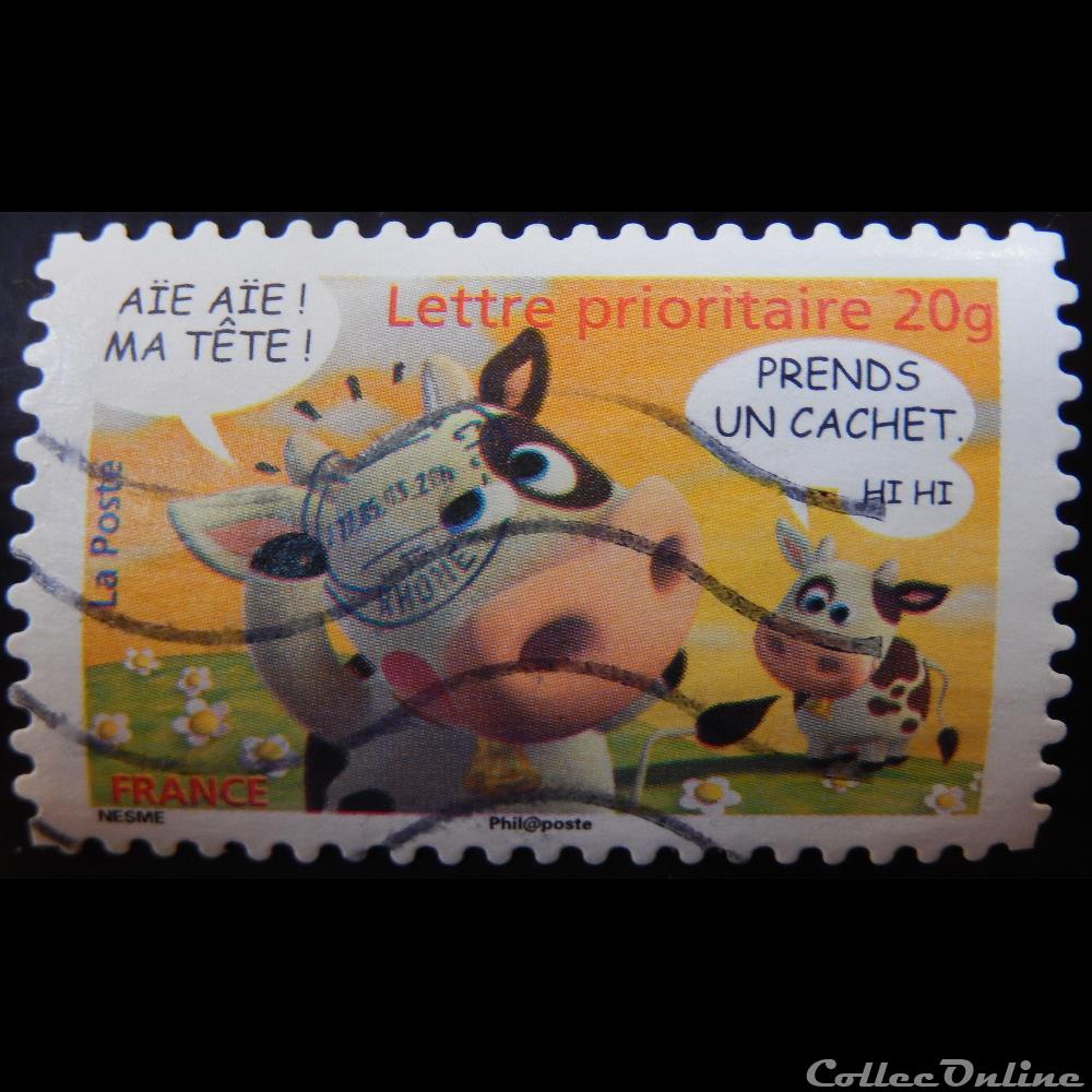 04092 Carnet sourire Timbre n° 4 Aïe aïe ! ma tête ! prends un cachet, hé hé 20g france 04092 carnet sourire timbre n 4 aie aie ma tete prends un cachet he he 20g