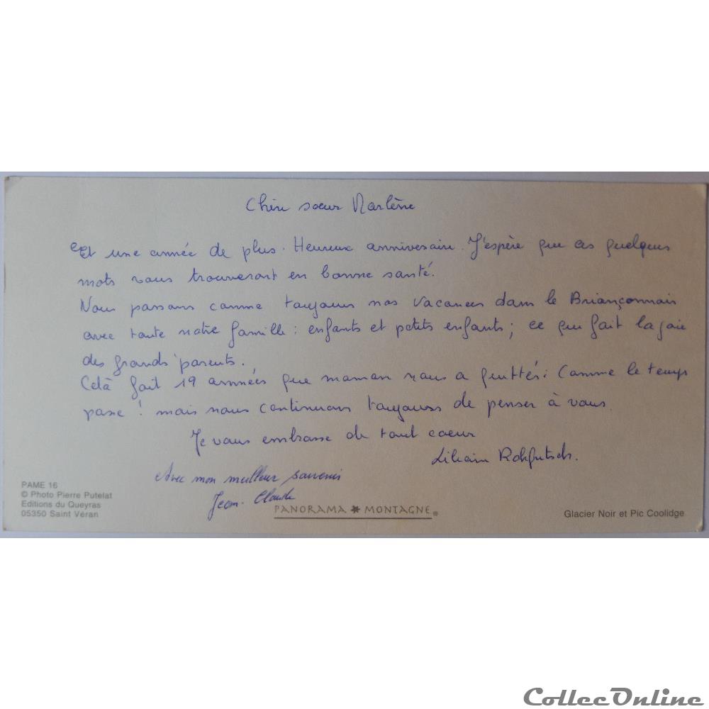 carte postale france provence cote azur cp des hautes alpes