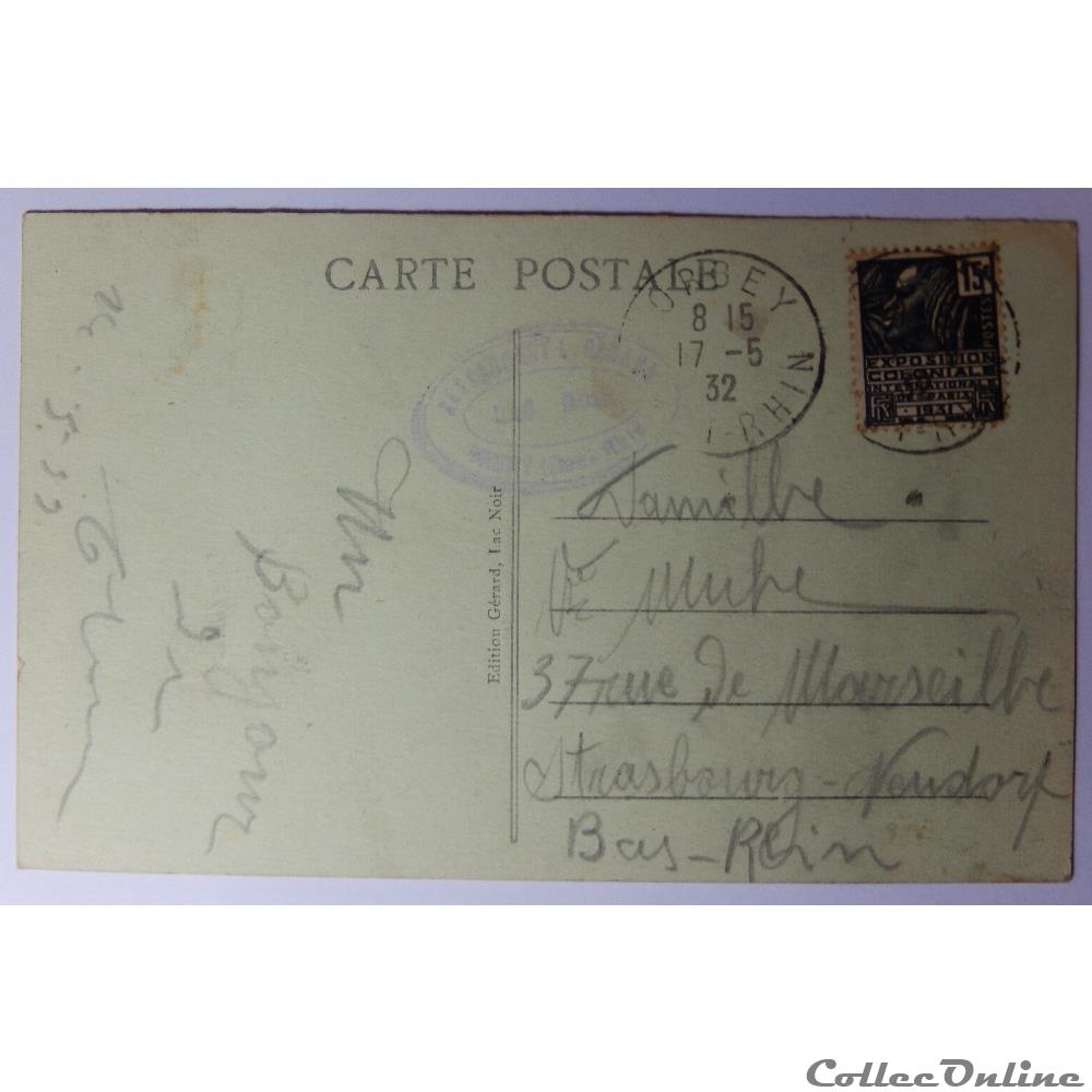 CPA du lac Noir, vue générale, Haut-Rhin carte postale france alsace cpa du lac noir vue generale haut rhin