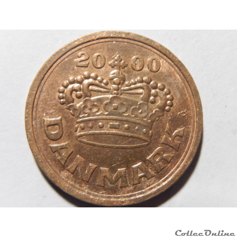 Danemark, 50 ore de 2000 monnaie monde danemark 50 ore de 2000
