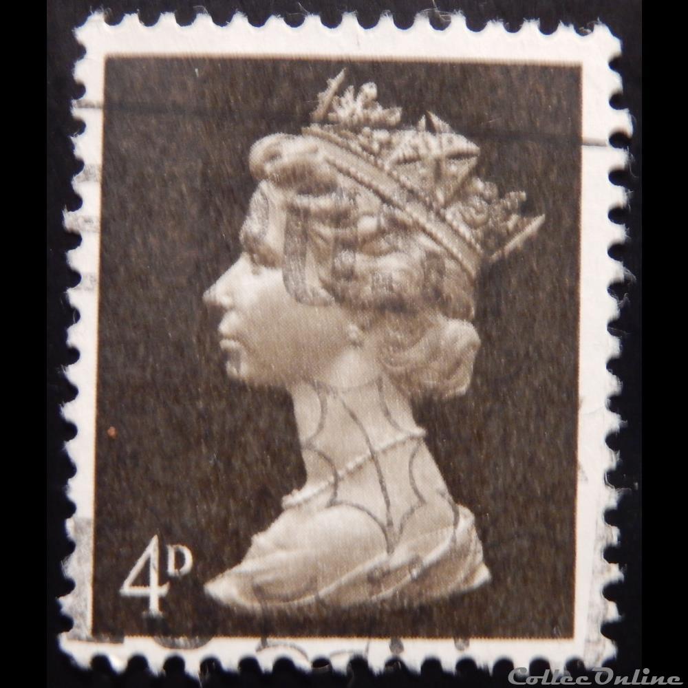 Royaume-Uni 00475 reine Elisabeth II 4d de 1967 timbre europe royaume uni 00475 reine elisabeth ii 4d de 1967