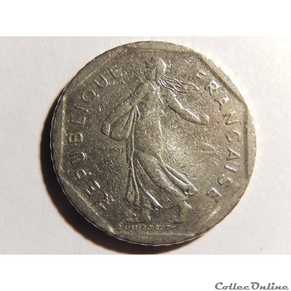 monnaie france moderne 2 francs semeuse 1981