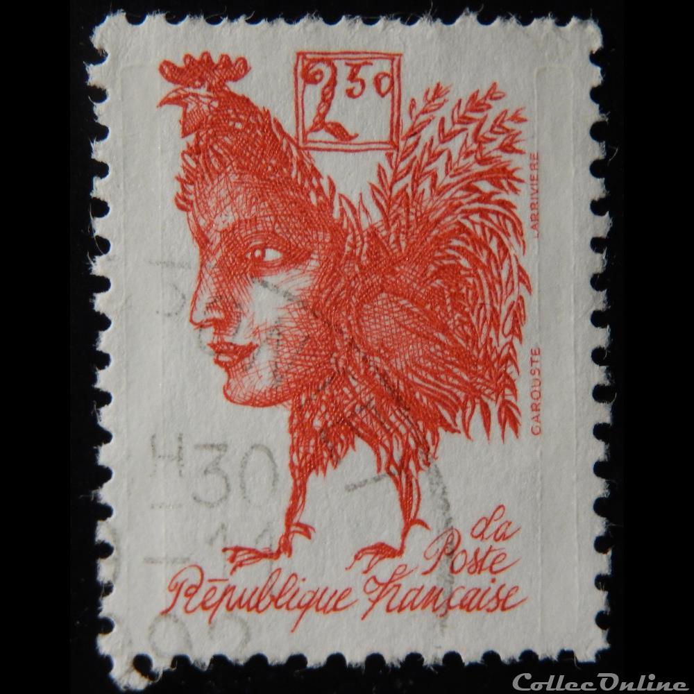 timbre france 02774 bicentenaire de la republique uvre de gerard garouste 2f50