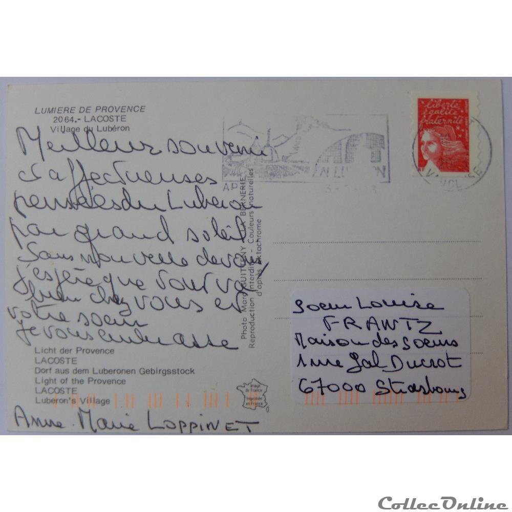 CP du Vaucluse, Lacoste carte postale france provence cote azur cp du vaucluse lacoste