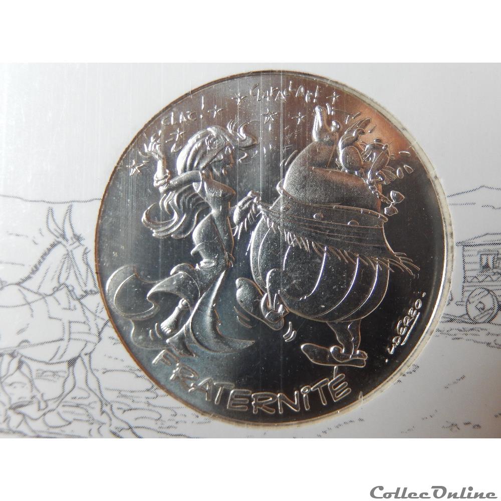 10 euros, Astérix et fraternité Espagnols 2015 monnaie france moderne 10 euros asterix et fraternite espagnols 2015