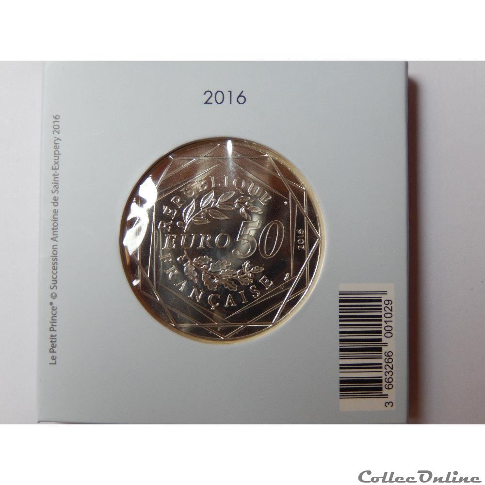 monnaie france moderne 50 euros le petit prince et les oiseaux 2016