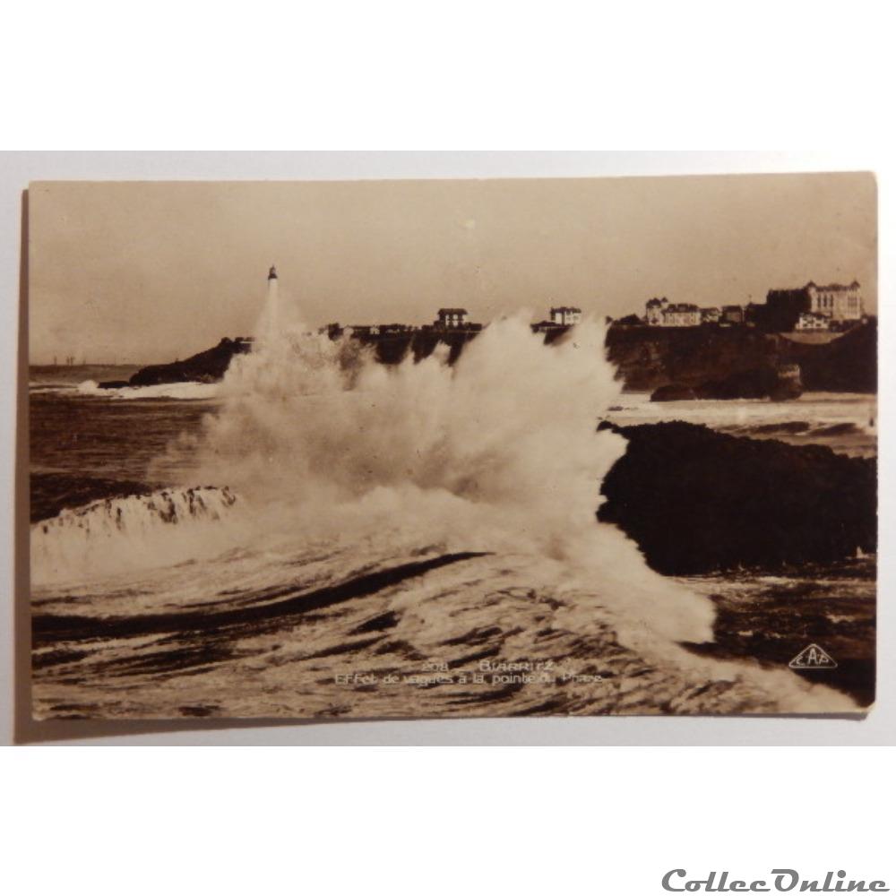 carte postale france aquitaine cpa des pyrenees atlantiques biarritz