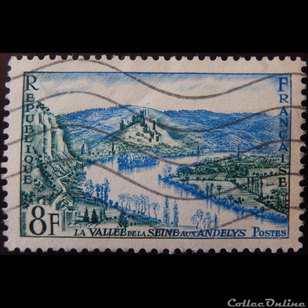 00977 Les Andelys La Vallee De La Seine 8f De 1954 Briefmarken