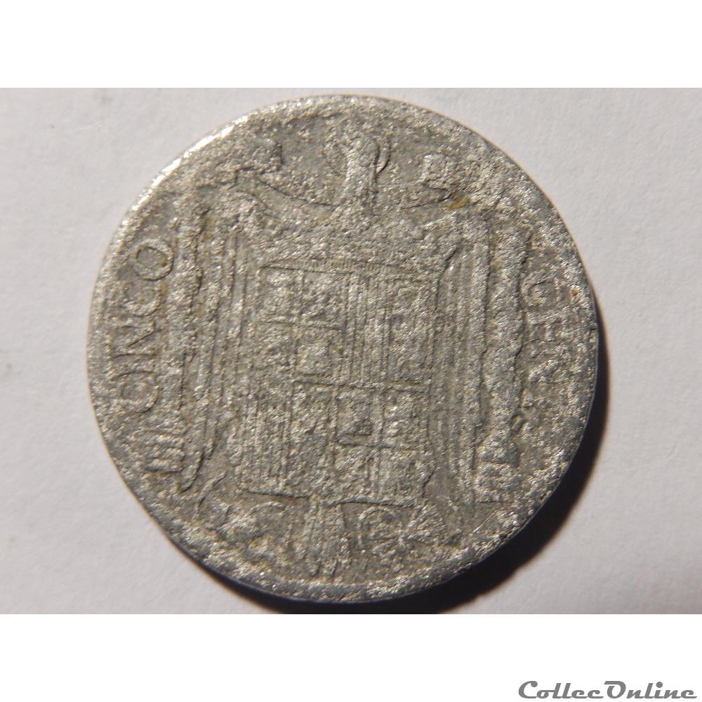 Espagne, 5 centimos de 1941 monnaie monde espagne 5 centimos de 1941