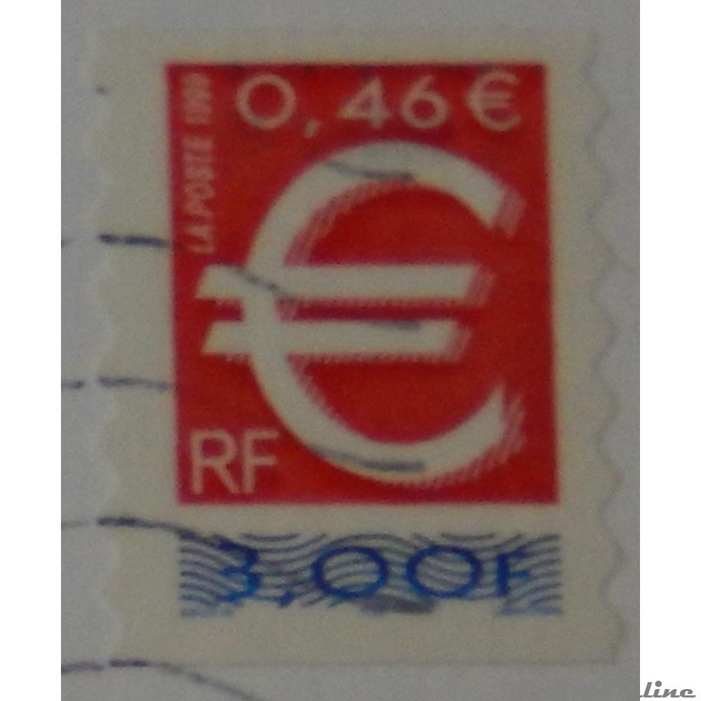 AA00024 €uros 0.46€ - 3F00 de 1999 2 timbre france aa00024 uros 0 46 3f00 de 1999