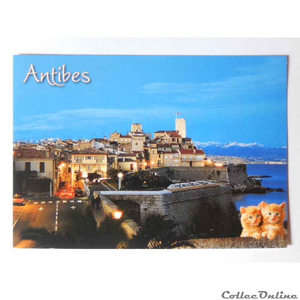 CP des Alpes-Maritimes, Antibes carte postale france provence cote azur cp des alpes maritimes antibes