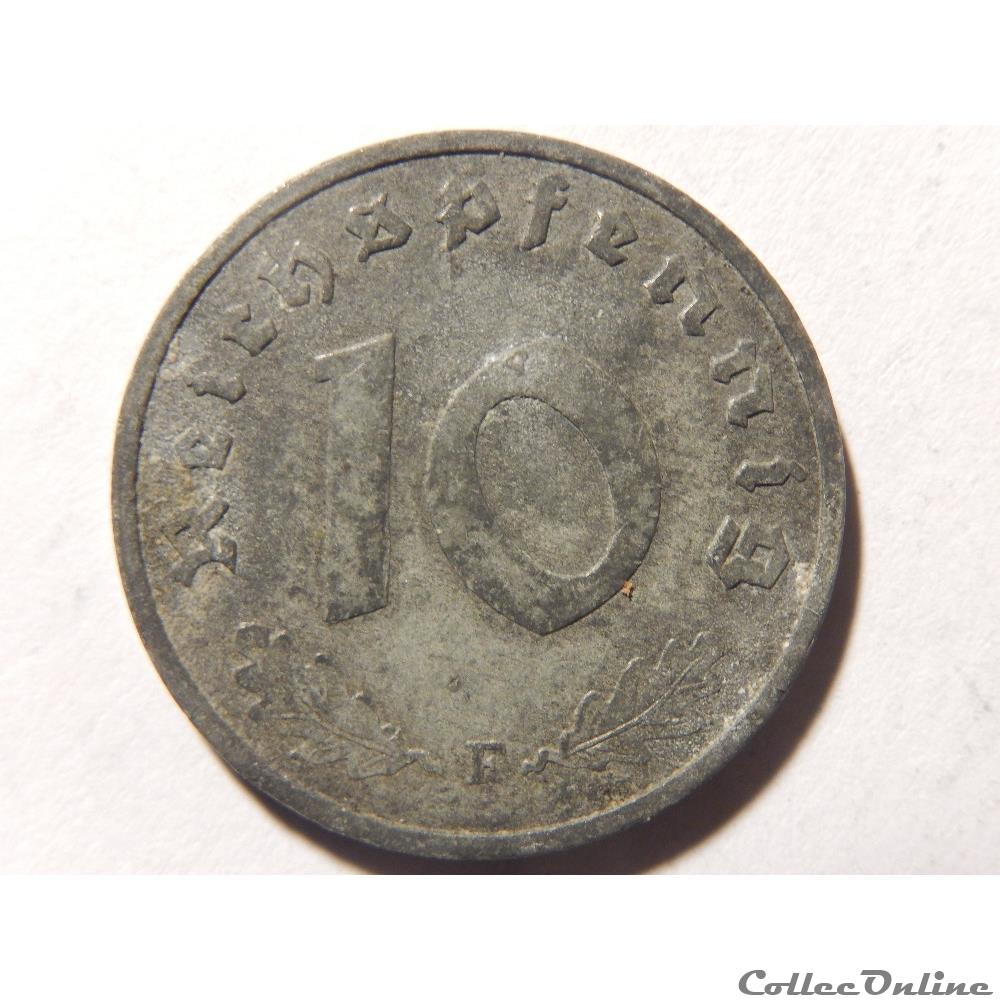 monnaie monde allemagne 10 reichspfennig de 1940