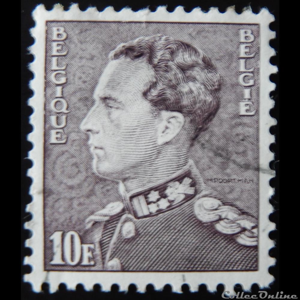 Belgique 00848A roi Léopold III 10F de 1951 timbre europe belgique 00848a roi leopold iii 10f de 1951
