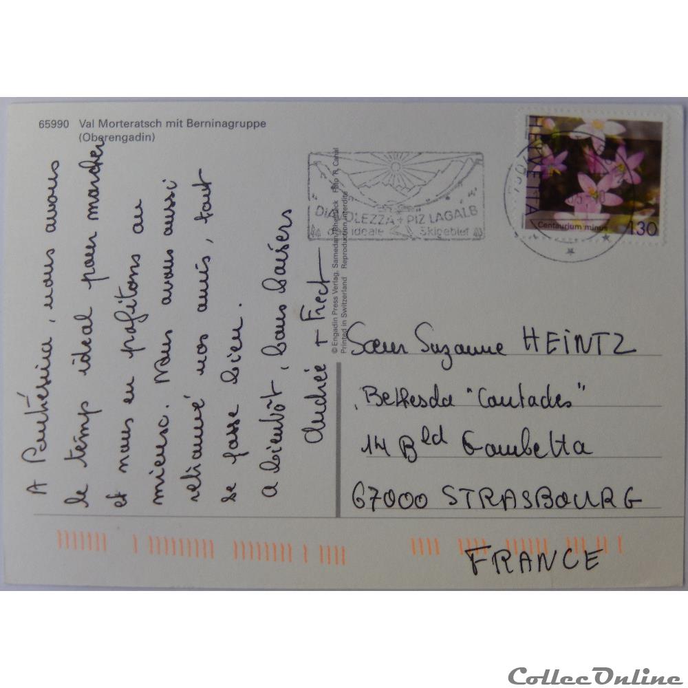 CP de Suisse, Les Grisons, Val Morteratsch carte postale europe bretagne cp de suisse les grisons val morteratsch