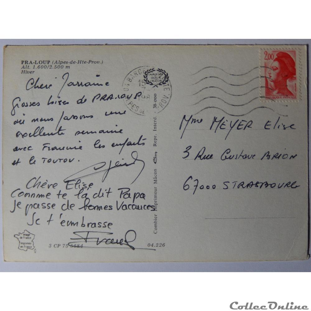 CP des Alpes de Haute-Provence, Pra-Loup carte postale france cote azur cp des alpes de haute provence pra loup