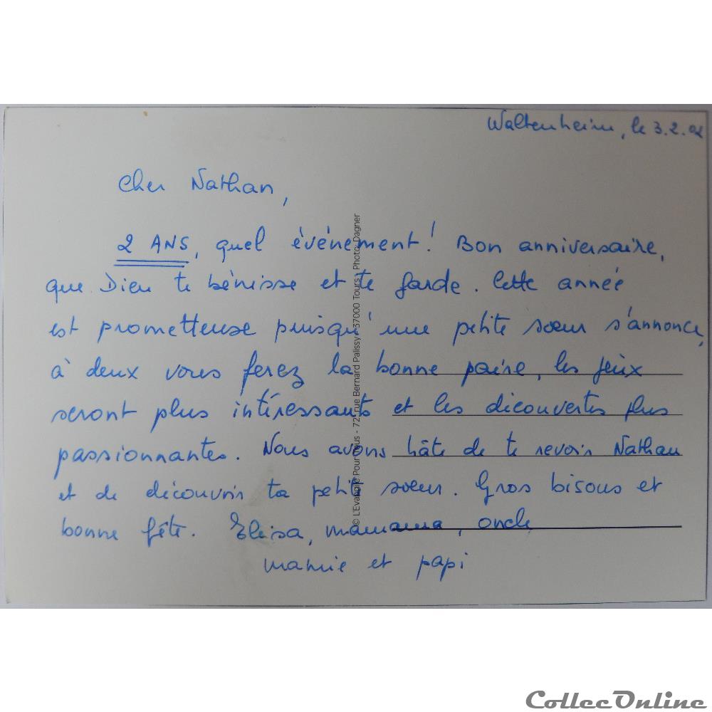 carte postale europe alsace cp citation biblique biche et faon