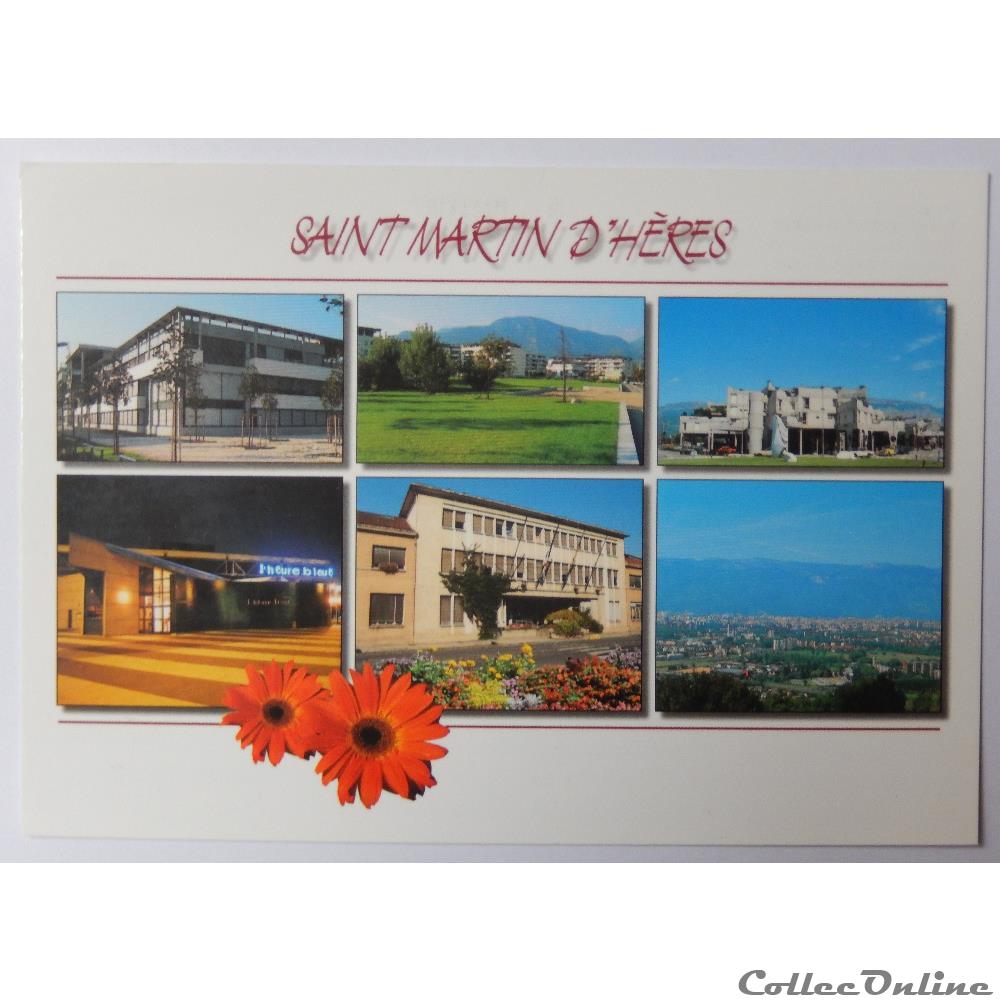 carte postale france rhone alpe cp de isere saint martin heres