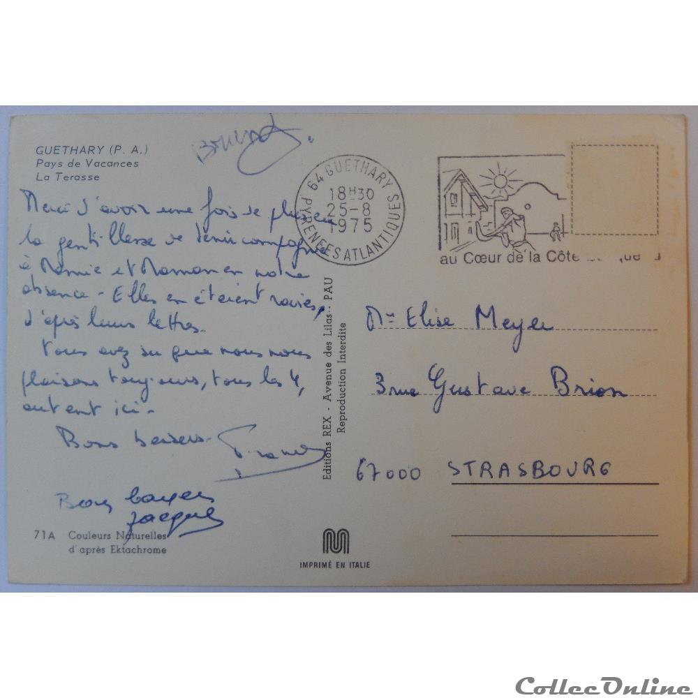 CP des Pyrénées-Atlantiques, Guéthary carte postale france aquitaine cp des pyrenees atlantiques guethary