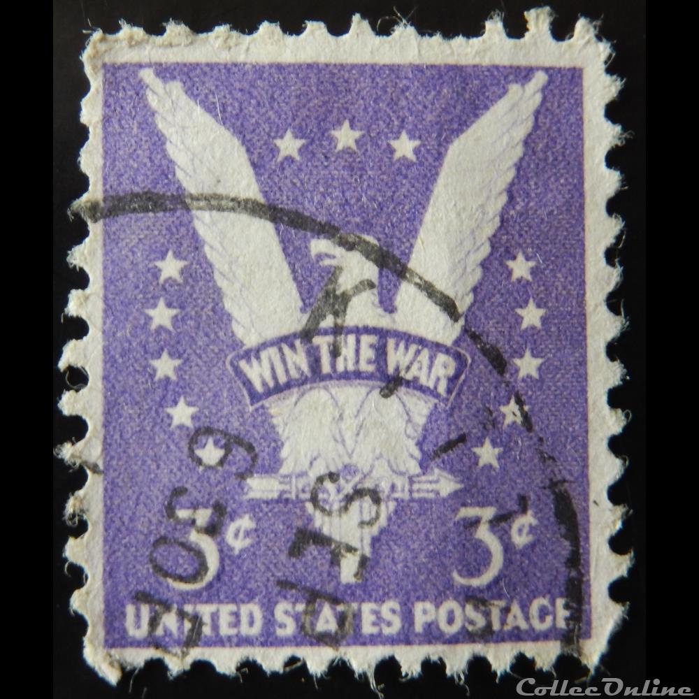 timbre amerique etats unis 00458 aigle americain 3c de 1940