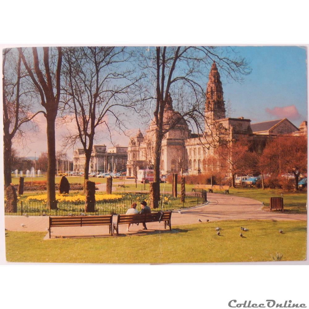 carte postale europe ile france cp du royaume uni pays de galles cardiff
