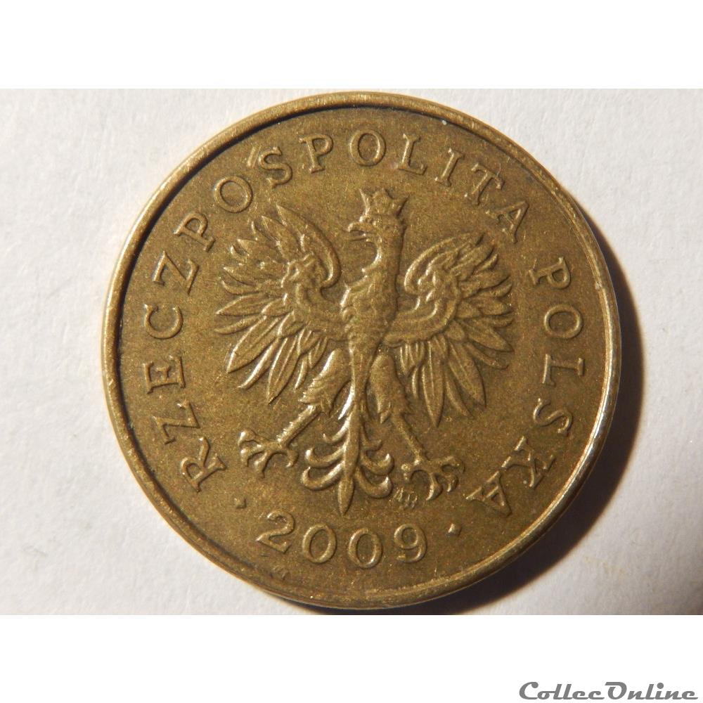 Pologne, 2 grosze de 2009 2 monnaie monde pologne 2 grosze de 2009