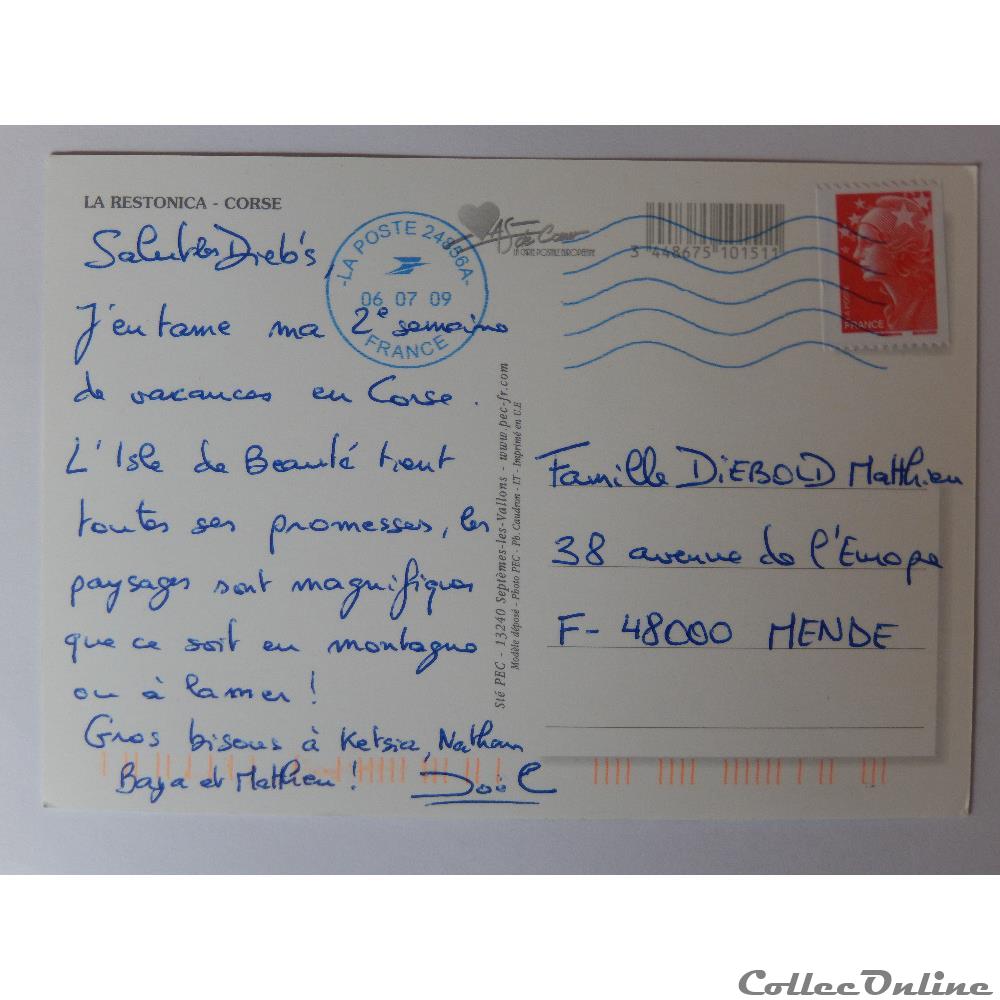 CP de la Corse, la Restonica carte postale france cp de la corse la restonica