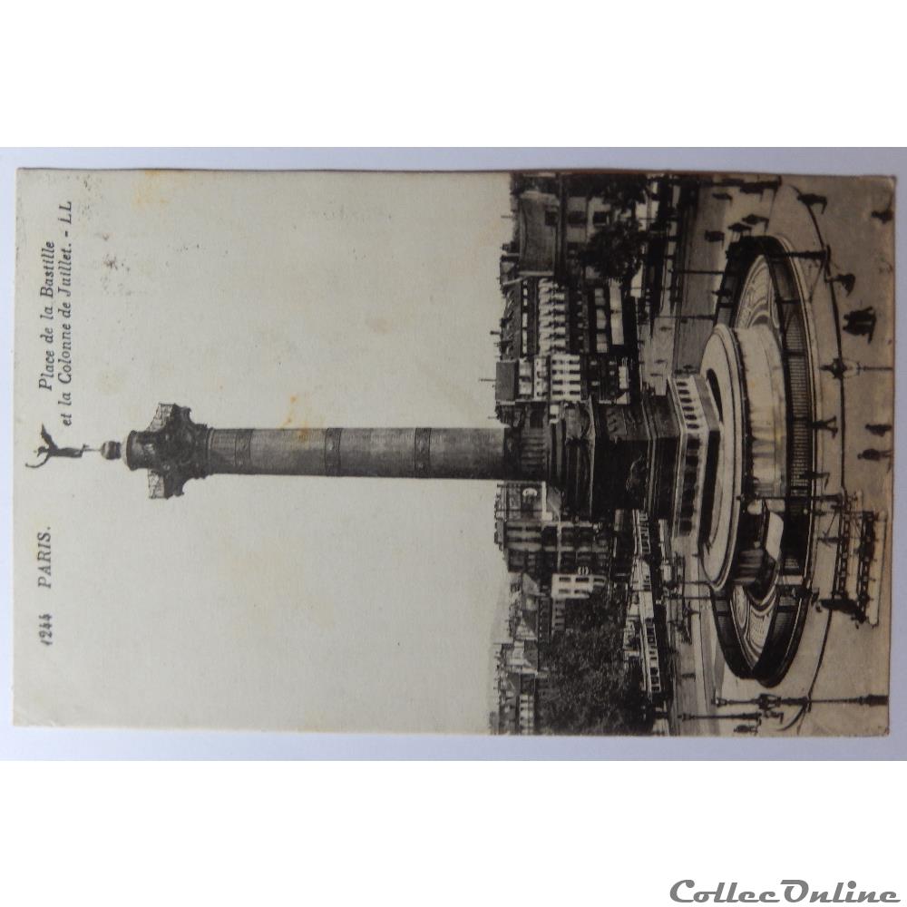 CPA de Paris, Place de la Bastille carte postale france ile cpa de paris place de la bastille