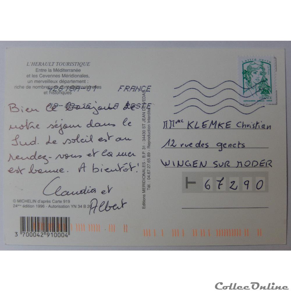 CP de l'Hérault carte postale france languedoc roussillon cp de herault