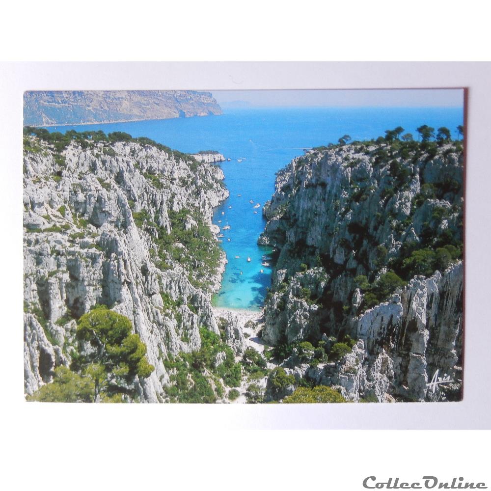 carte postale france provence cote azur cp des bouches du rhone calanques de la mediterranee
