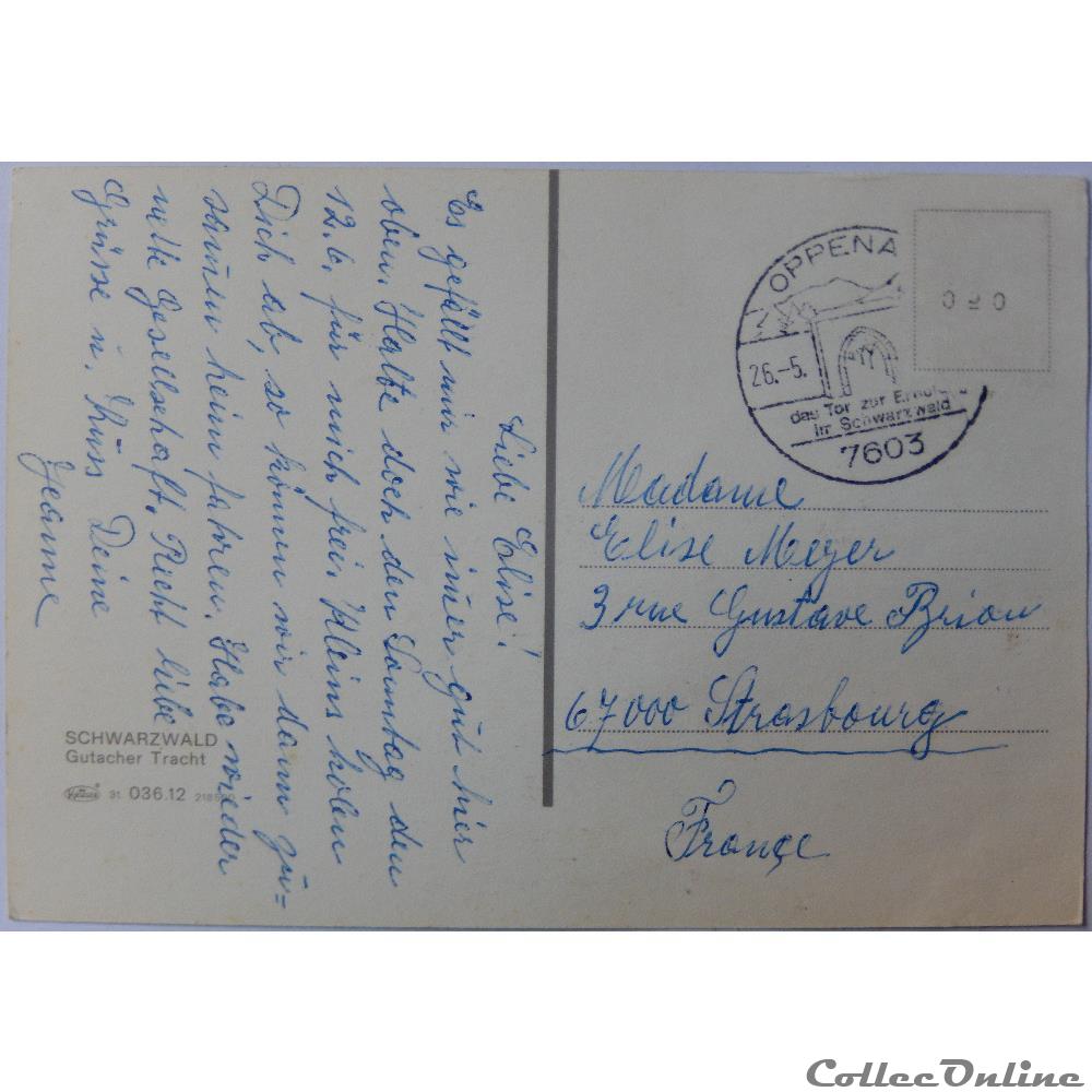 carte postale europe provence cote azur cp allemagne bade wurtemberg la foret noire