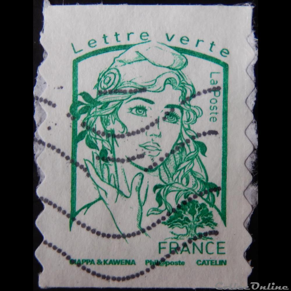AA01215 Marianne de Ciappa et Kawena lettre verte de 2016 5 timbre france aa01215 marianne de ciappa et kawena lettre verte de 2016