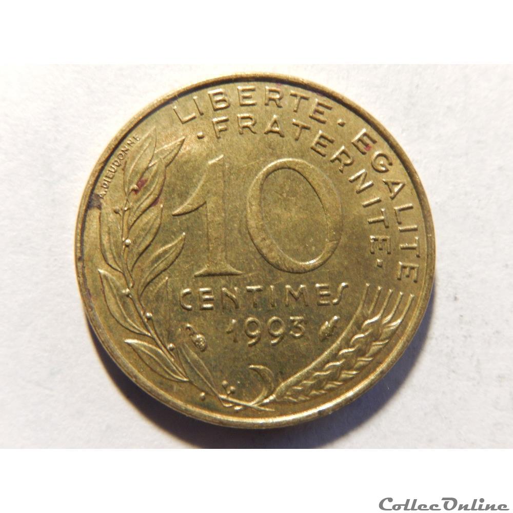 monnaie france moderne 10 centimes marianne 1993