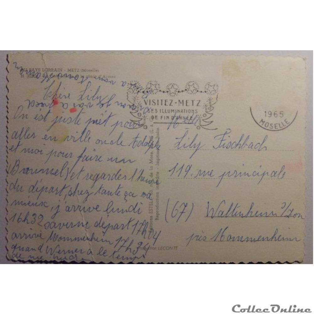 carte postale france lorraine cpa de moselle metz la cathedrale
