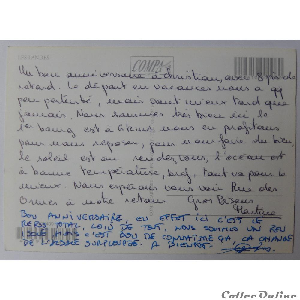 carte postale france aquitaine cp des landes
