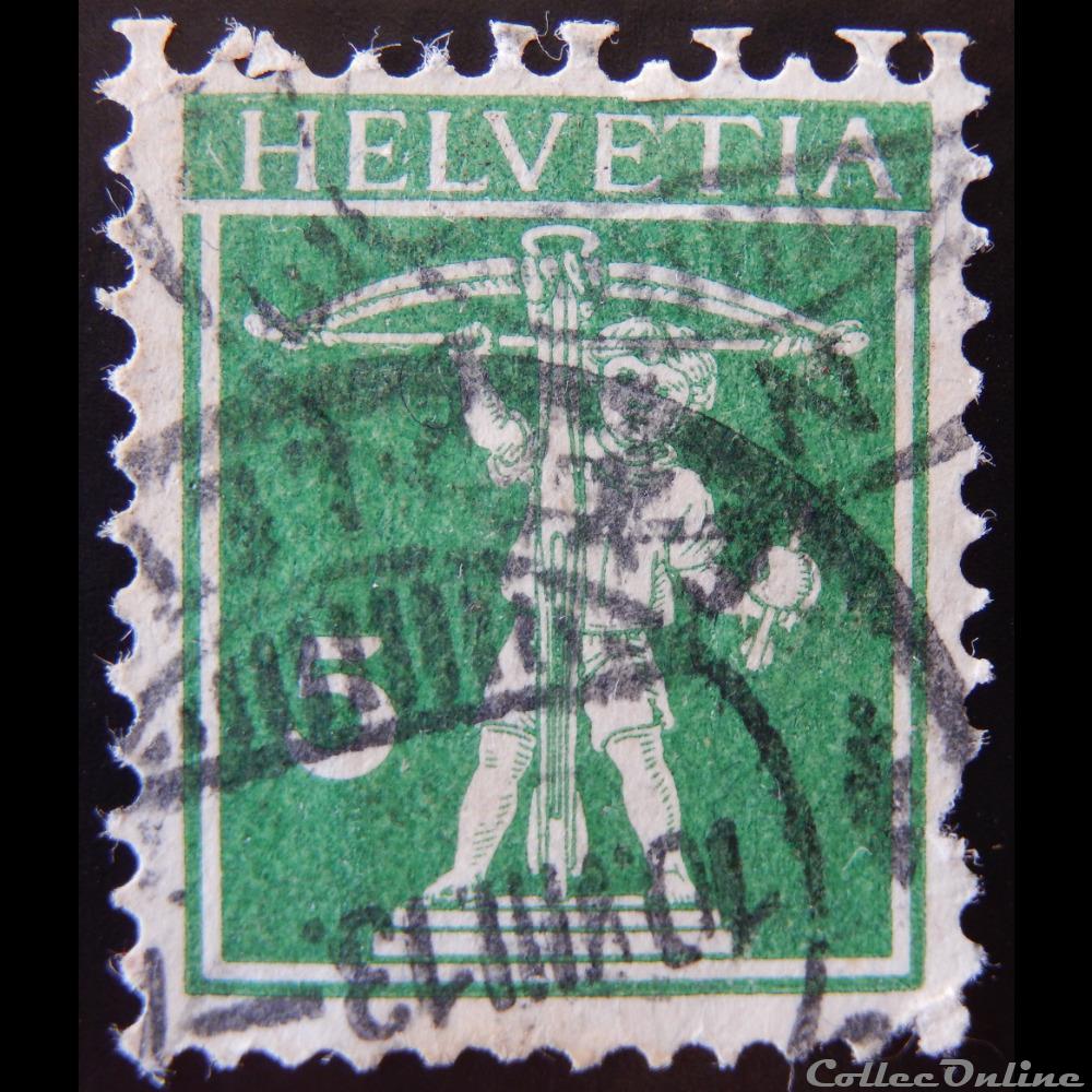 Suisse 00136 fils de William Tell 5cts de 1911 timbre europe suisse 00136 fils de william tell 5cts de 1911