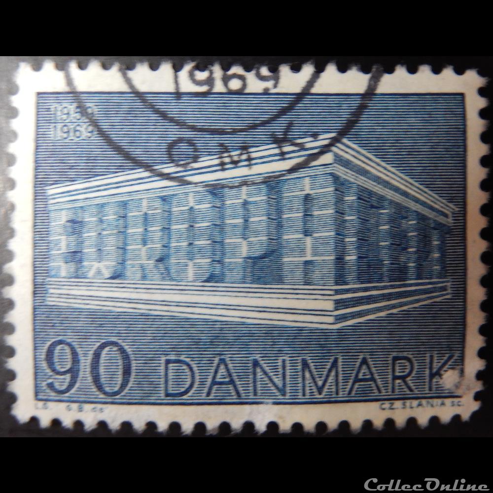 Danemark 00490 Europa CEPT 90ore de 1969 timbre europe danemark 00490 europa cept 90ore de 1969