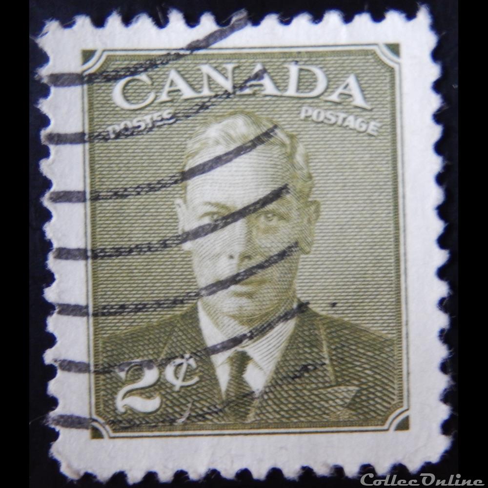 timbre amerique canadum canada 00237a roi george vi 2c de 1951