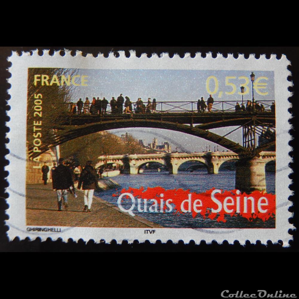 03818 La France à voir Quais de Seine 0.53€ timbre 03818 la france a voir quais de seine 0 53