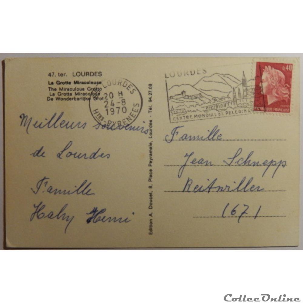 CPA des Hautes-Pyrénées, Lourdes carte postale france midi cpa des hautes pyrenees lourdes