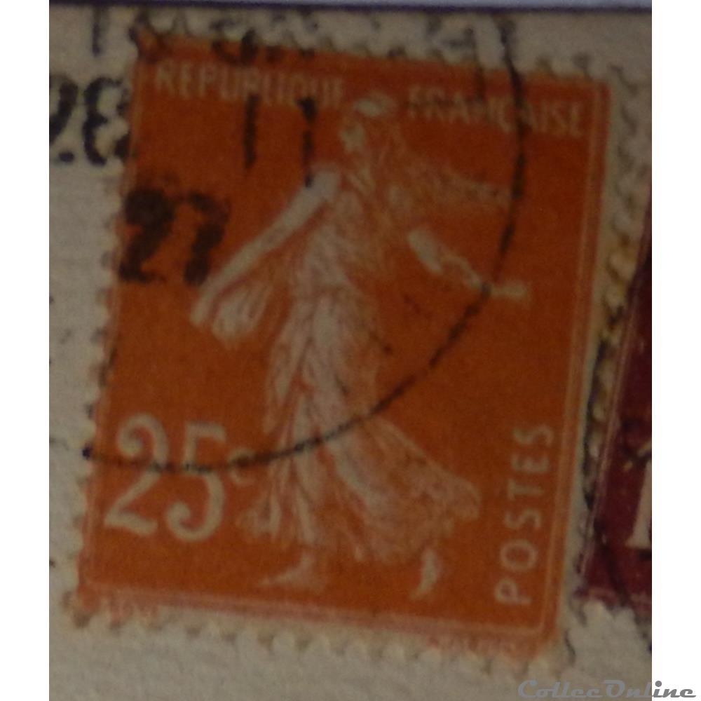00235 Semeuse camée 3ème série 25c de 1927 5 timbre france 00235 semeuse camee 3eme serie 25c de 1927
