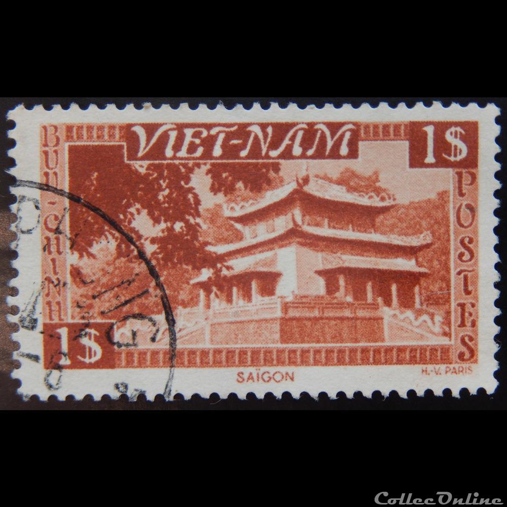 Viet-Nam 00006 temple du souvenir, Saigon 1$ de 1951 - Stamps