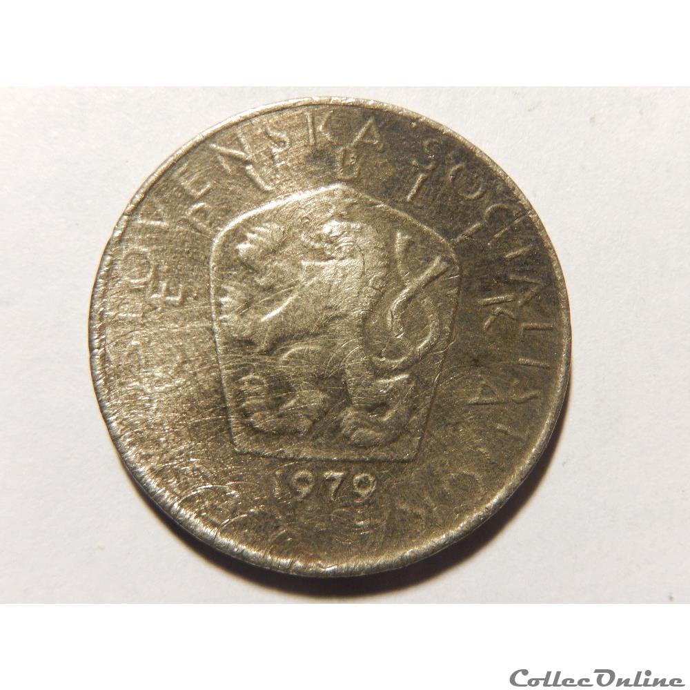 Tchécoslovaquie, 5 korun de 1979 2 monnaie monde republique tcheque tchecoslovaquie 5 korun de 1979