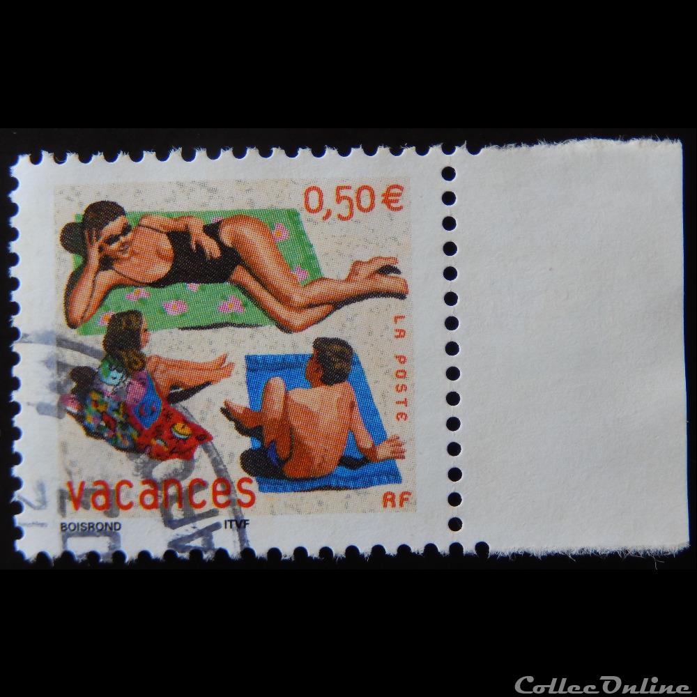 timbre france 03577 vacances 0 50 de 2003