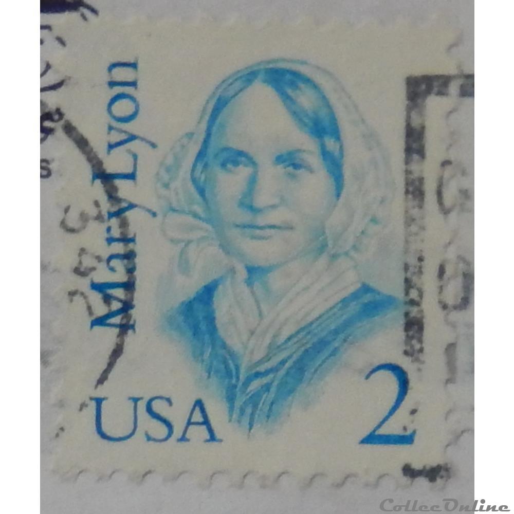 Etats Unis 01700 Mary Lyon 2c de 1987 Stamps America United