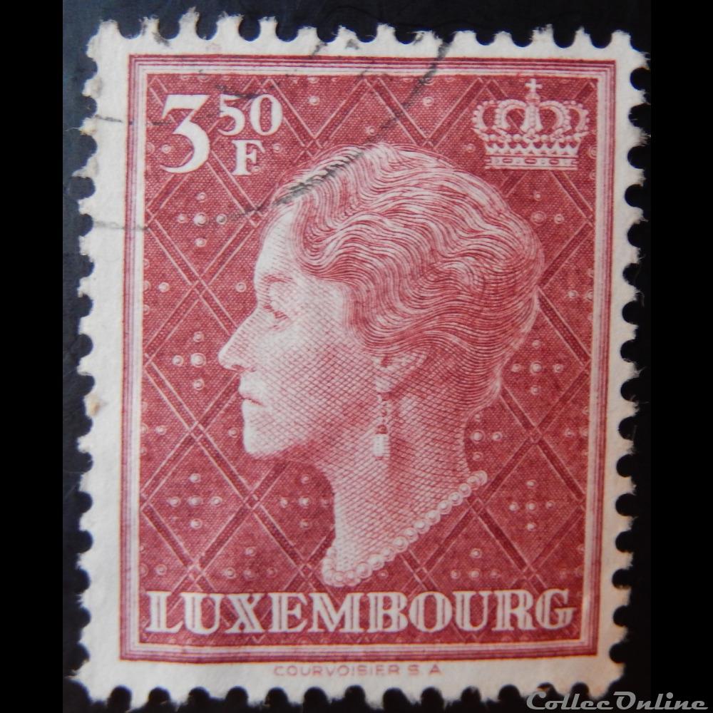 Luxembourg 00421C Grande Duchesse Charlotte 3.50F de 1951 timbre europe luxembourg 00421c grande duchesse charlotte 3 50f de 1951