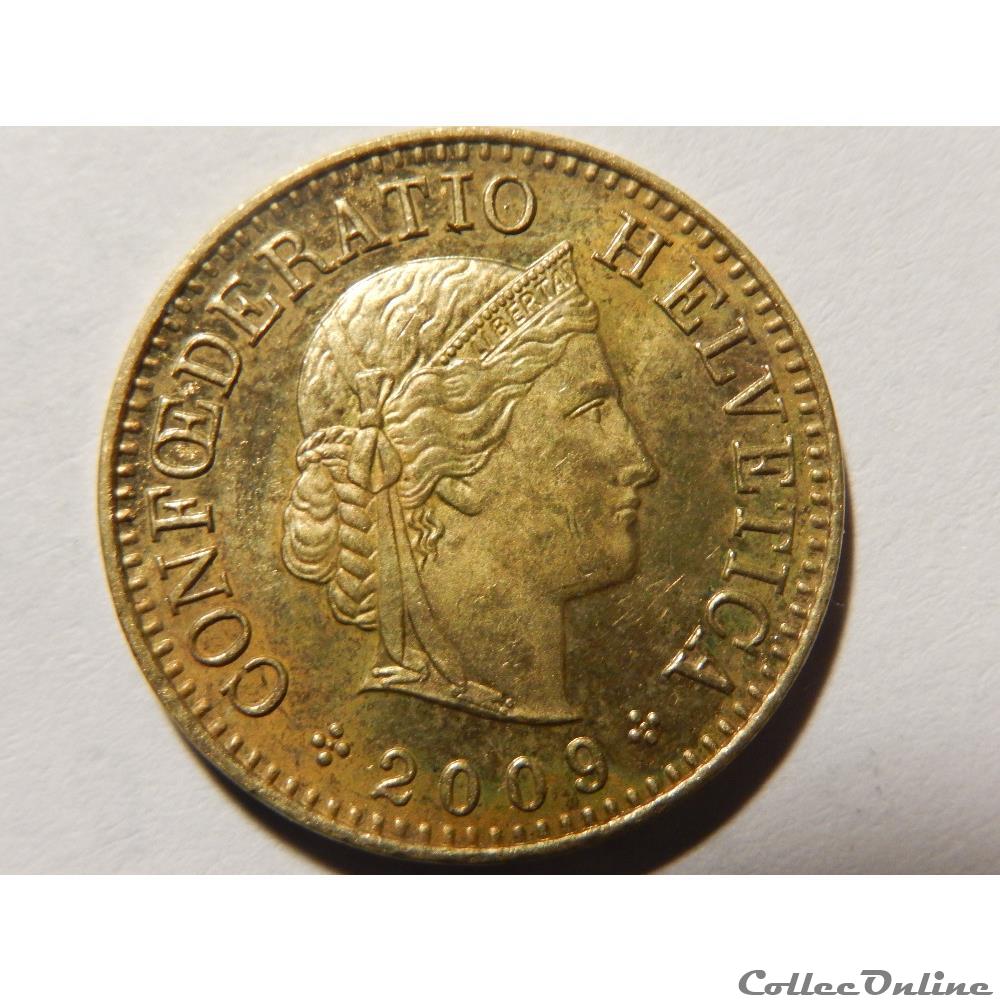 Suisse, 5 centimes 2009 2 monnaie monde suisse 5 centimes 2009