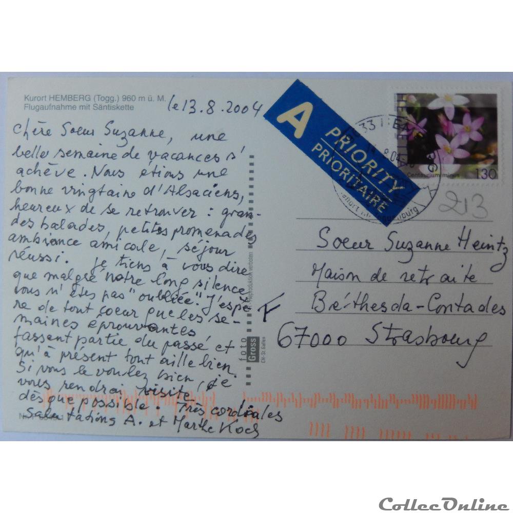 CP de Suisse, Saint-Gall, Hemberg carte postale europe poitou charente cp de suisse saint gall hemberg