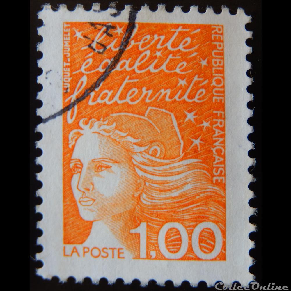 03089 Marianne de Luquet 1 F orange 4 timbre france 03089 marianne de luquet 1 f orange